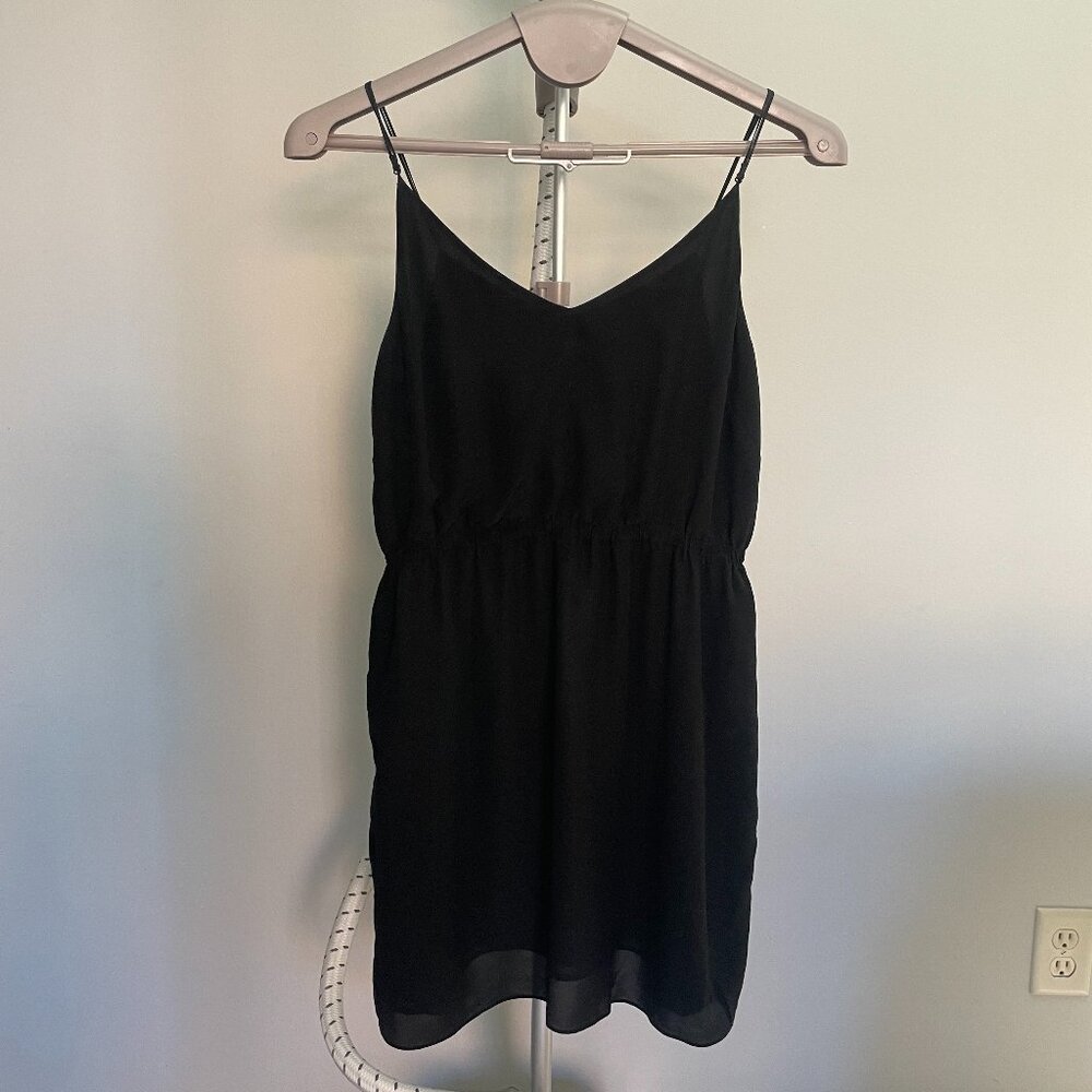 Wilfred Black silk mini dress